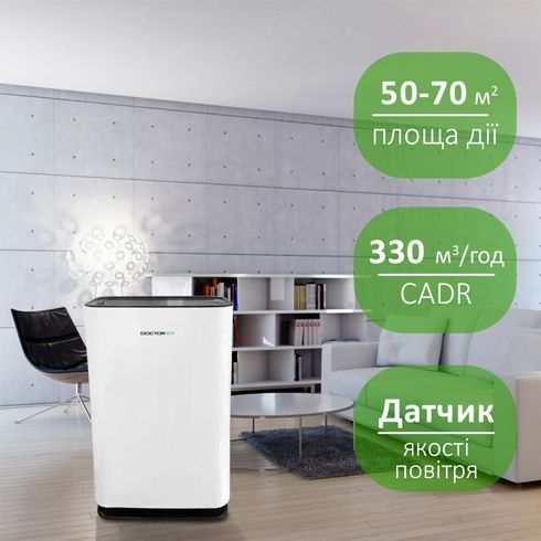 Потужний очищувач-зволожувач повітря з УФ лампою та іонізатором Doctor-101 Winddy
