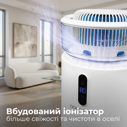 Багатофункціональний очищувач повітря 4-в-1 Doctor-101 Kadros зі зволожувачем повітря, УФ лампою та іонізатором. Очисник зволожувач повітря