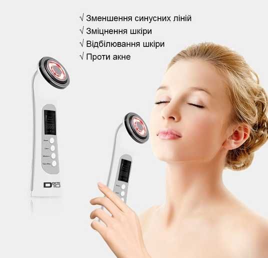 Масажер для обличчя мікрострумовий Doctor-101 + RF ліфтинг + EMS