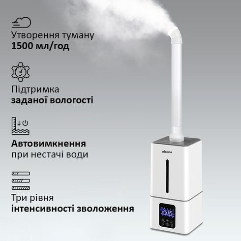 Ультразвуковой промышленный увлажнитель воздуха Olsona GardenFog на 15л. Туманообразователь для теплиц и оранжерей с четырёхсторонней насадкой